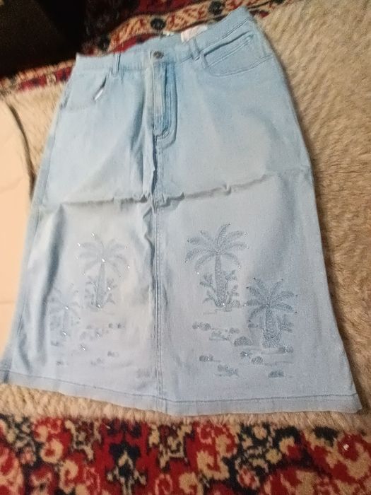 Лот Юбка джинс р.48- 50