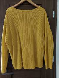 Żółty sweter oversize