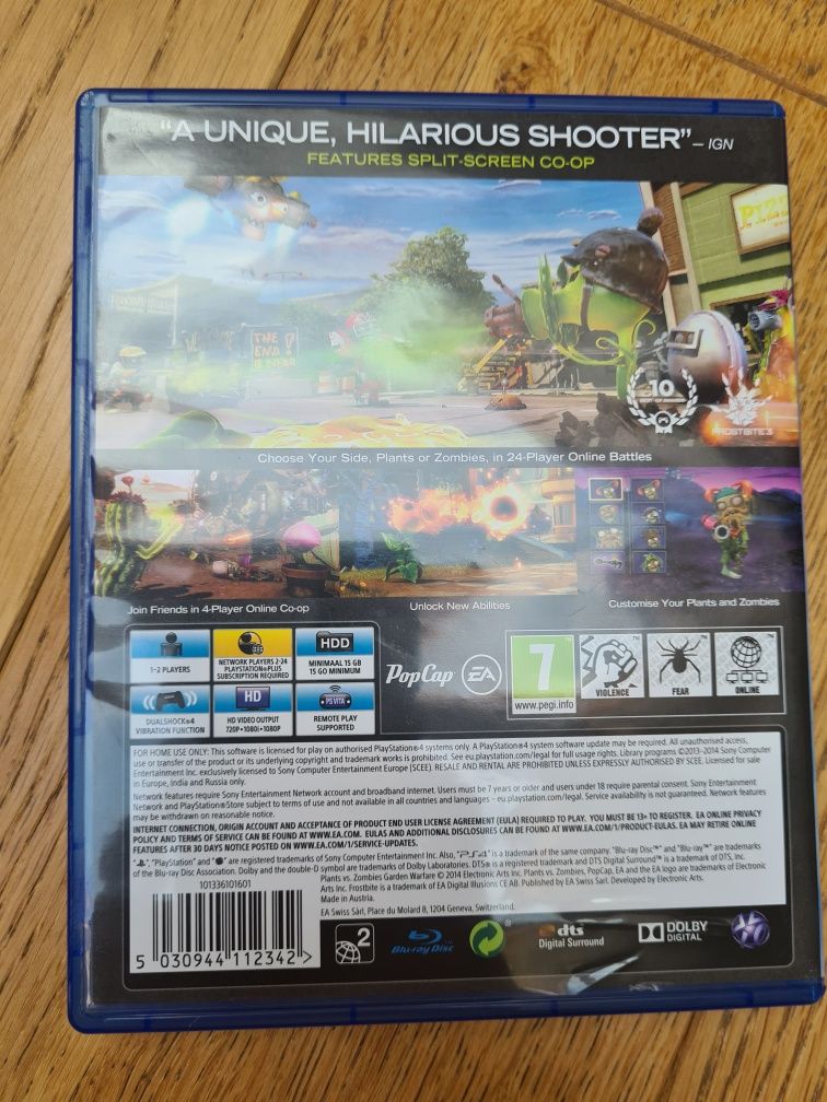 PS4 gra Plants Zombies Garden Warfare