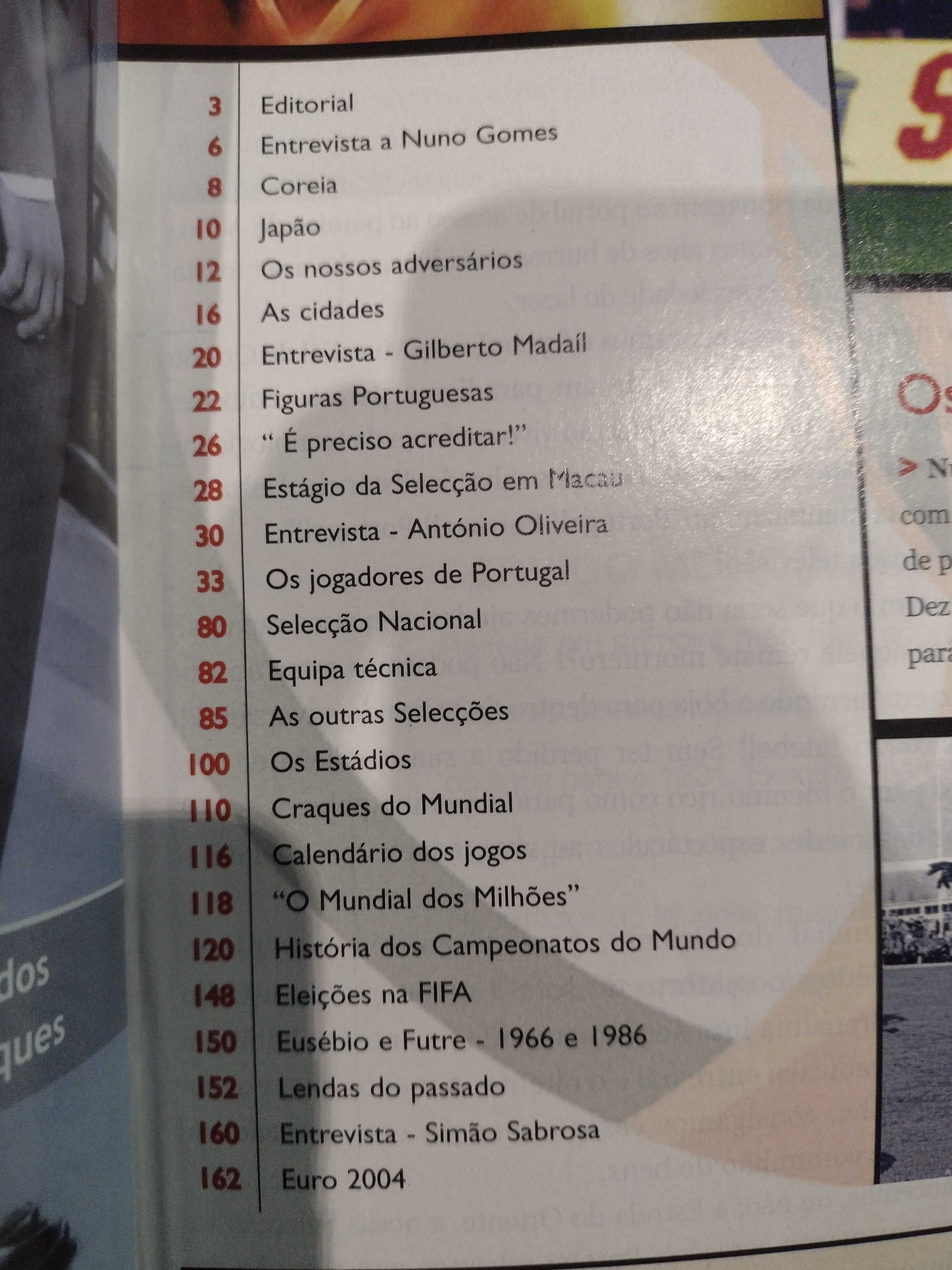 Revista "O Jogo" Mundial Coreia/Japão 2002