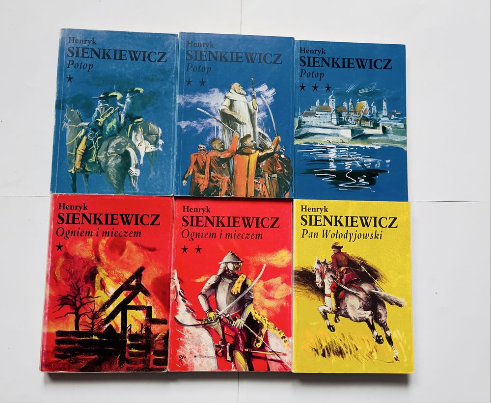 Zestaw 13 x Sienkiewicz Trylogia Krzyżacy Quo vadis Nowele Rodzina Poł