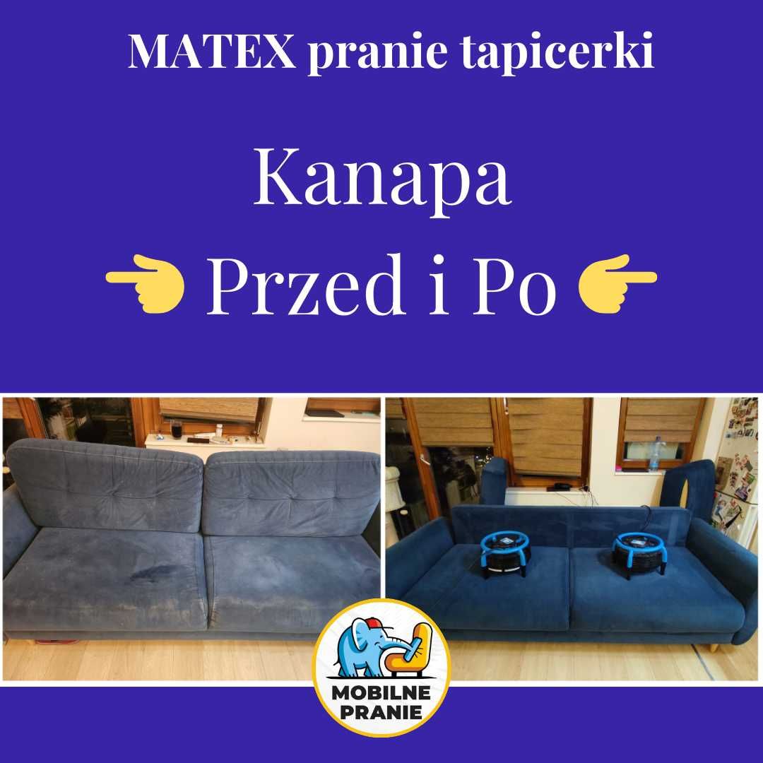 Firma MATEX Najlepsze pranie TAPICERKI | KANAPY | WYKŁADZINY Warszawa