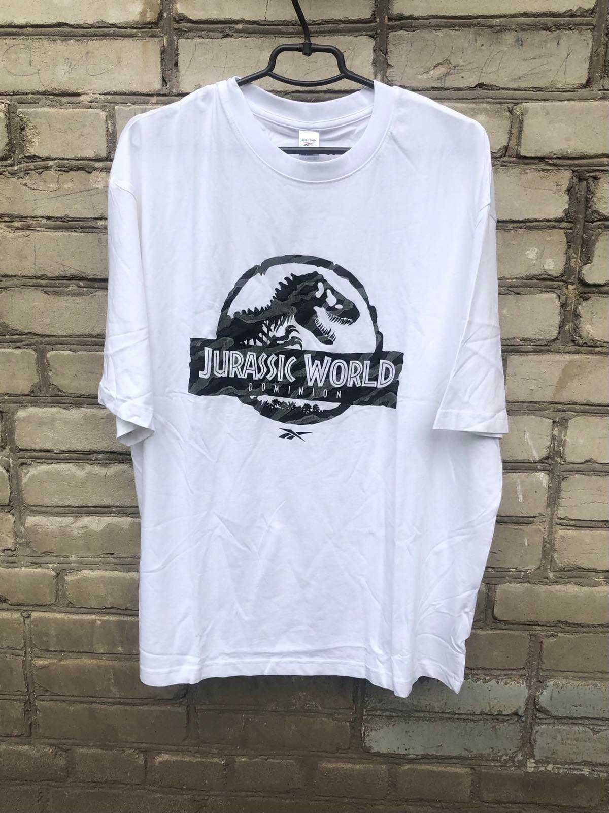 Футболка reebok jurassic world white (hs4683) оригінал