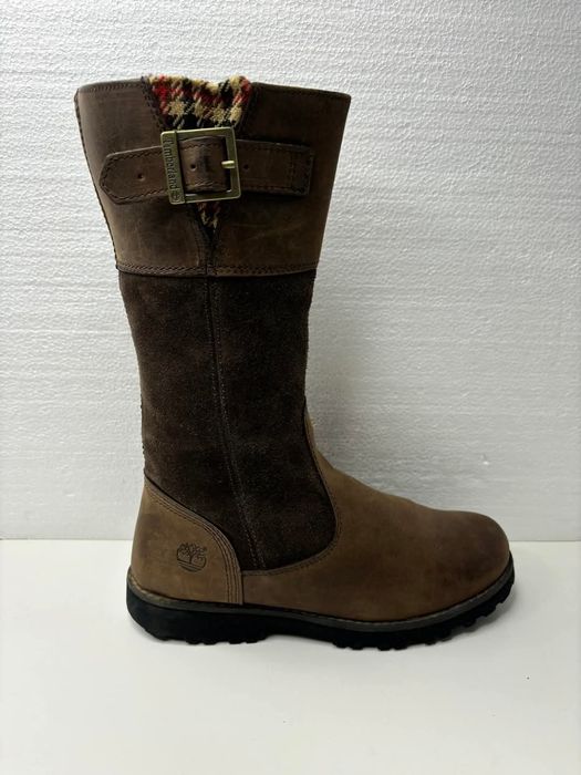 Kozaki skórzane delikatnie ocieplane Timberland Rozmiar 36