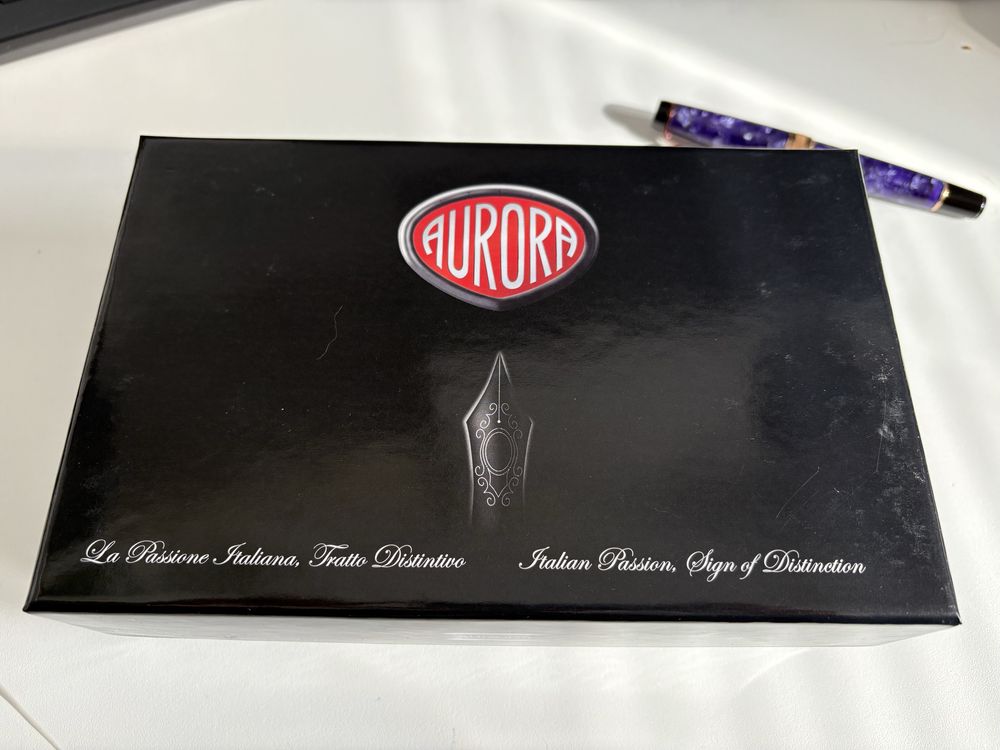 Pióro wieczne Aurora Optima Viola stalówka “CF” 14k