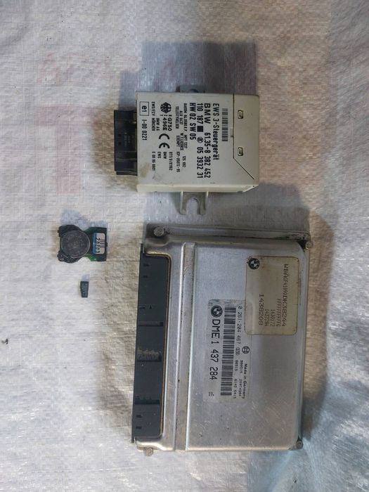 Блок керуванням двигуном, ews+dme+чіп м62б35