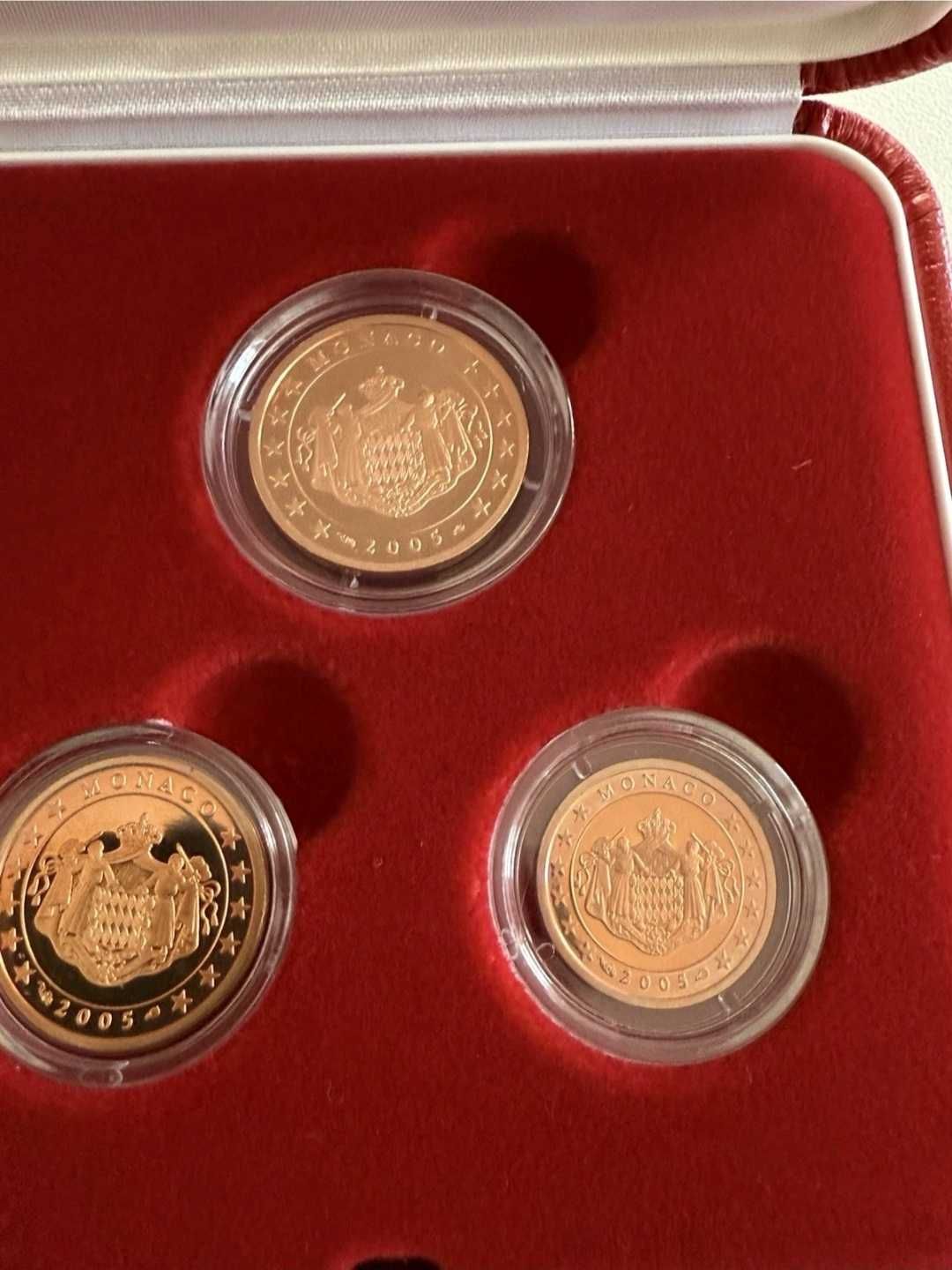 Moedas 1-2-5 Euro Cent Mónaco - PROOF 35.000ex