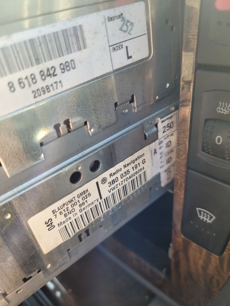 Passat b5 fl radio 2 DIN 2005r sharan