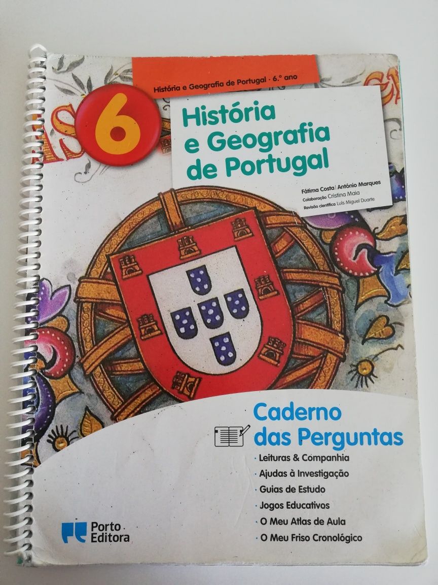 Manual e caderno de atividades  história e geografia de Portugal 6ano