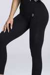 legginsy Gym Glamour s czarne bezszwowe