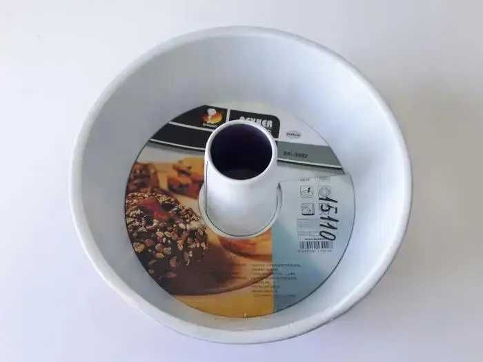 Форма для выпечки большого кекса с втулкой керамическая  D26 см H9 см