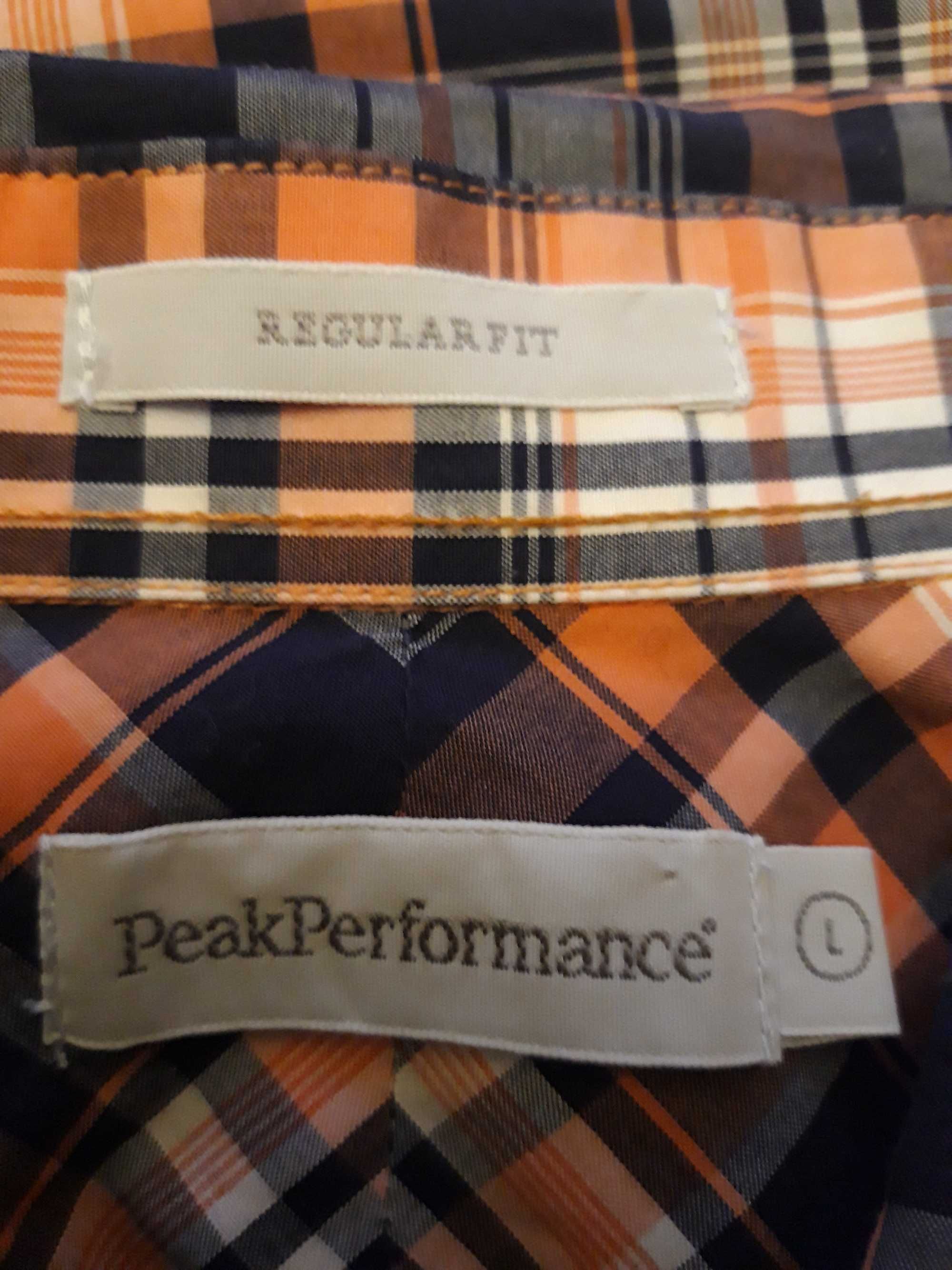 Nowa koszula Peak Performance,r.L,w kratkę