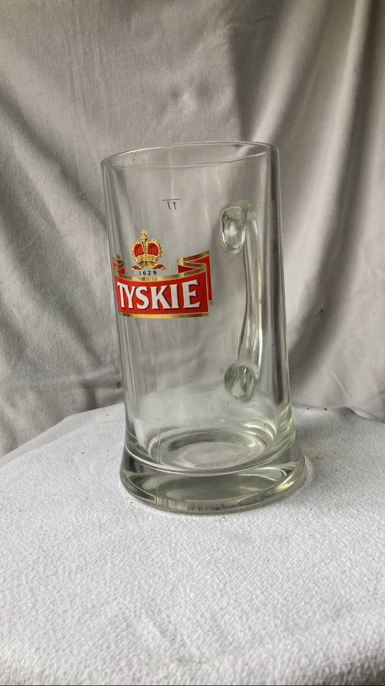 Kufle do piwa TYSKIE  1 L - nowe