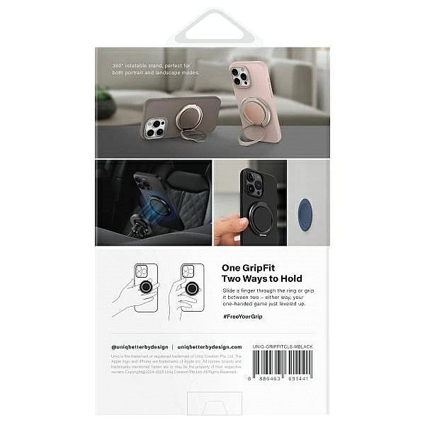 Uchwyt z podstawką UNIQ Gripfit 360 Magnetic Mount&Kickstand MagSafe -