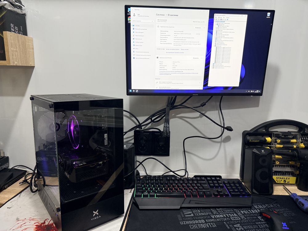 Ігровий пк Системний блок Ryzen 5+16 ddr+Asus AMD  RX 5700 xt