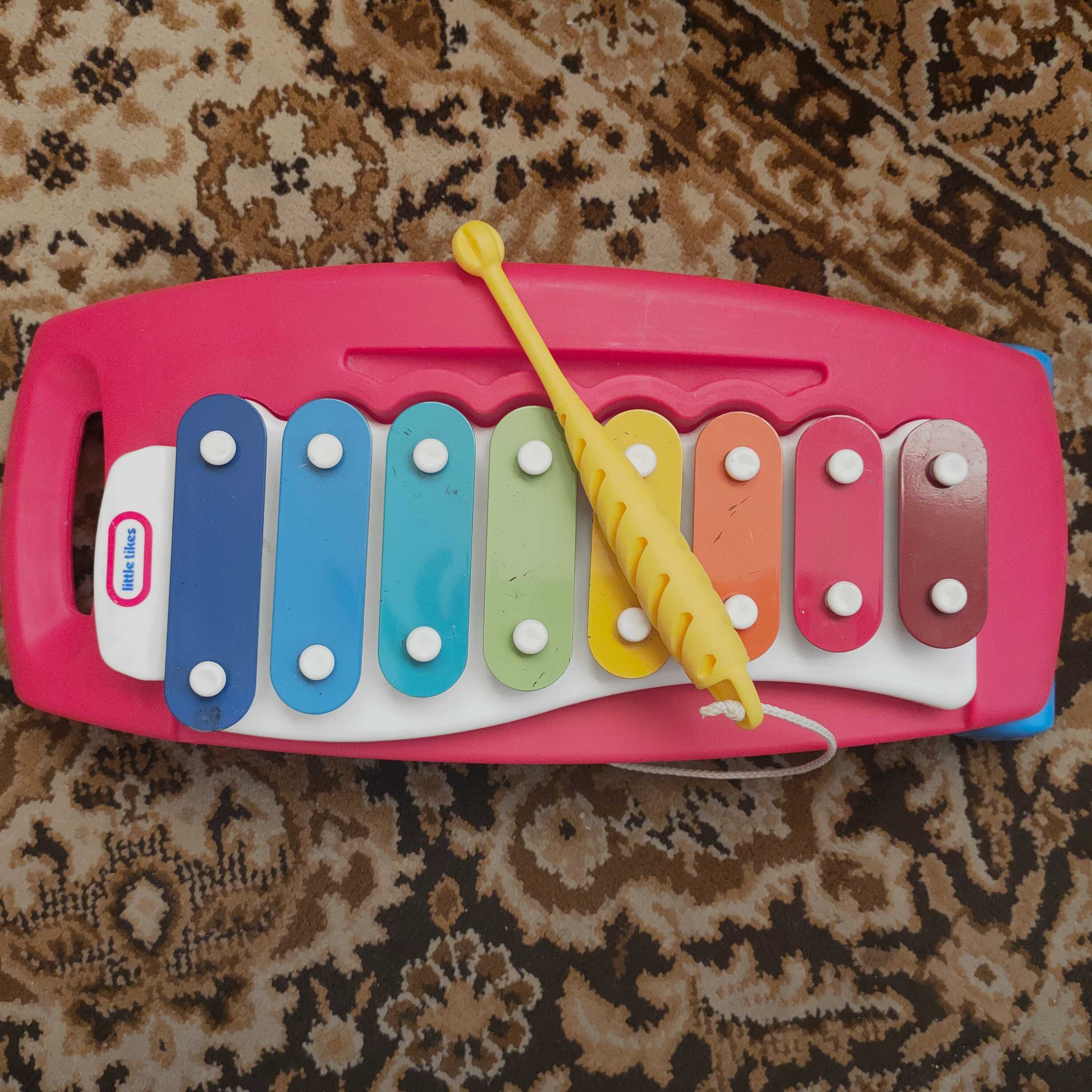 FISHER PRICE duże cymbałki +radio na baterie