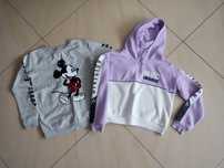 Dwie bluzy 134 dla dziewczynki
