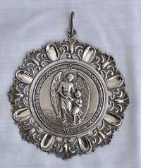 Medalha em prata anjo da guarda