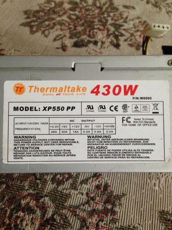 Блок питания Thermaltake XP550 PP 430W