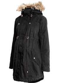 Куртка для вагітних парка H&M чорна куртка для беременных весенняя xs