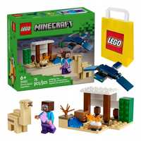 LEGO Minecraft 21251 Pustynna wyprawa Steve'a + Torba Prezentowa