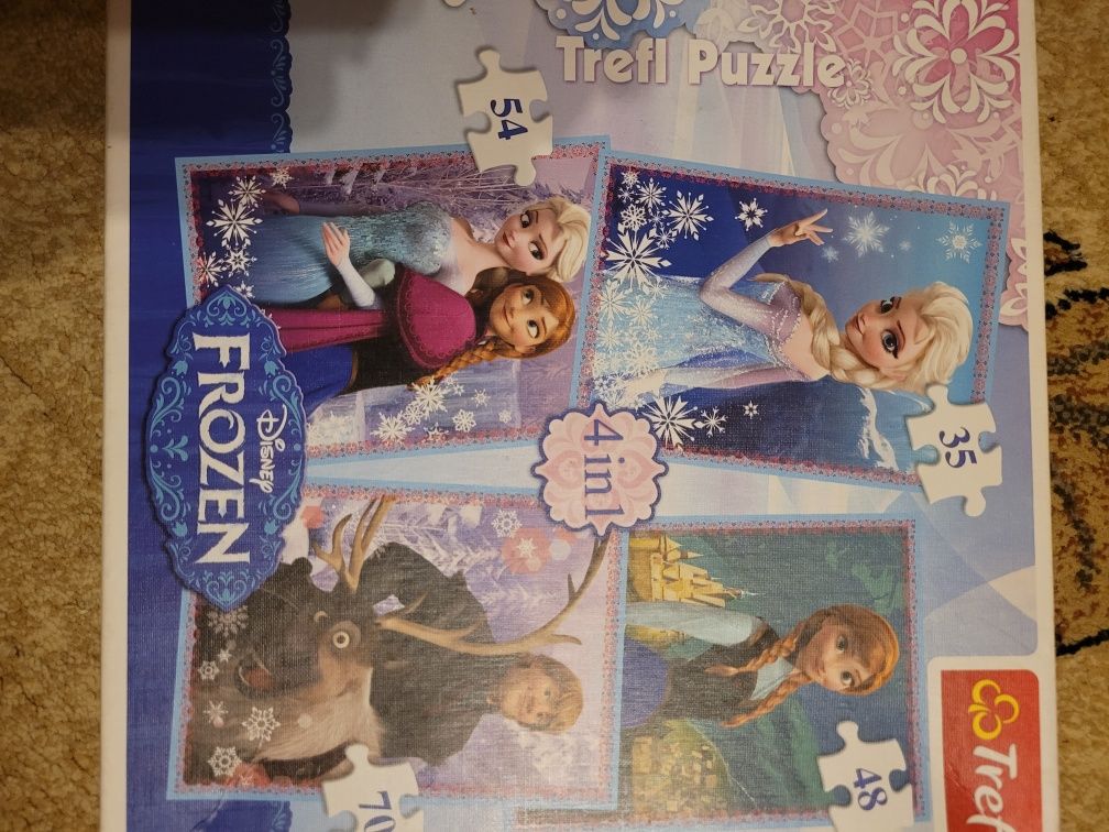 Puzzle 4in1 frozen