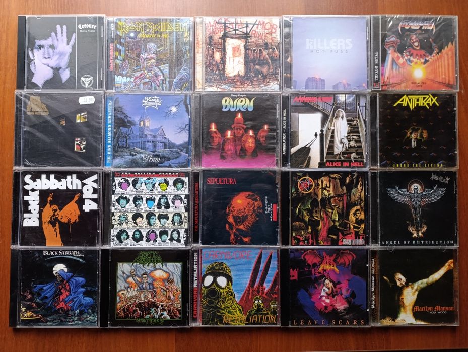 Колекція cd дисків (rock, metal, alternative, pop)