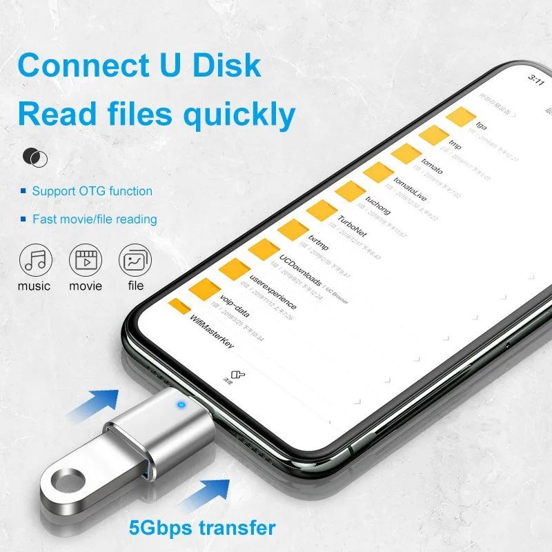 Otg Tupe-c 3.0 адаптер переходник для планшета смартфона
