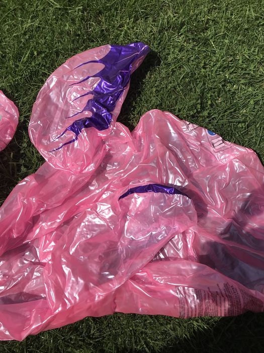 Boia/insuflavel em forma de flamingo