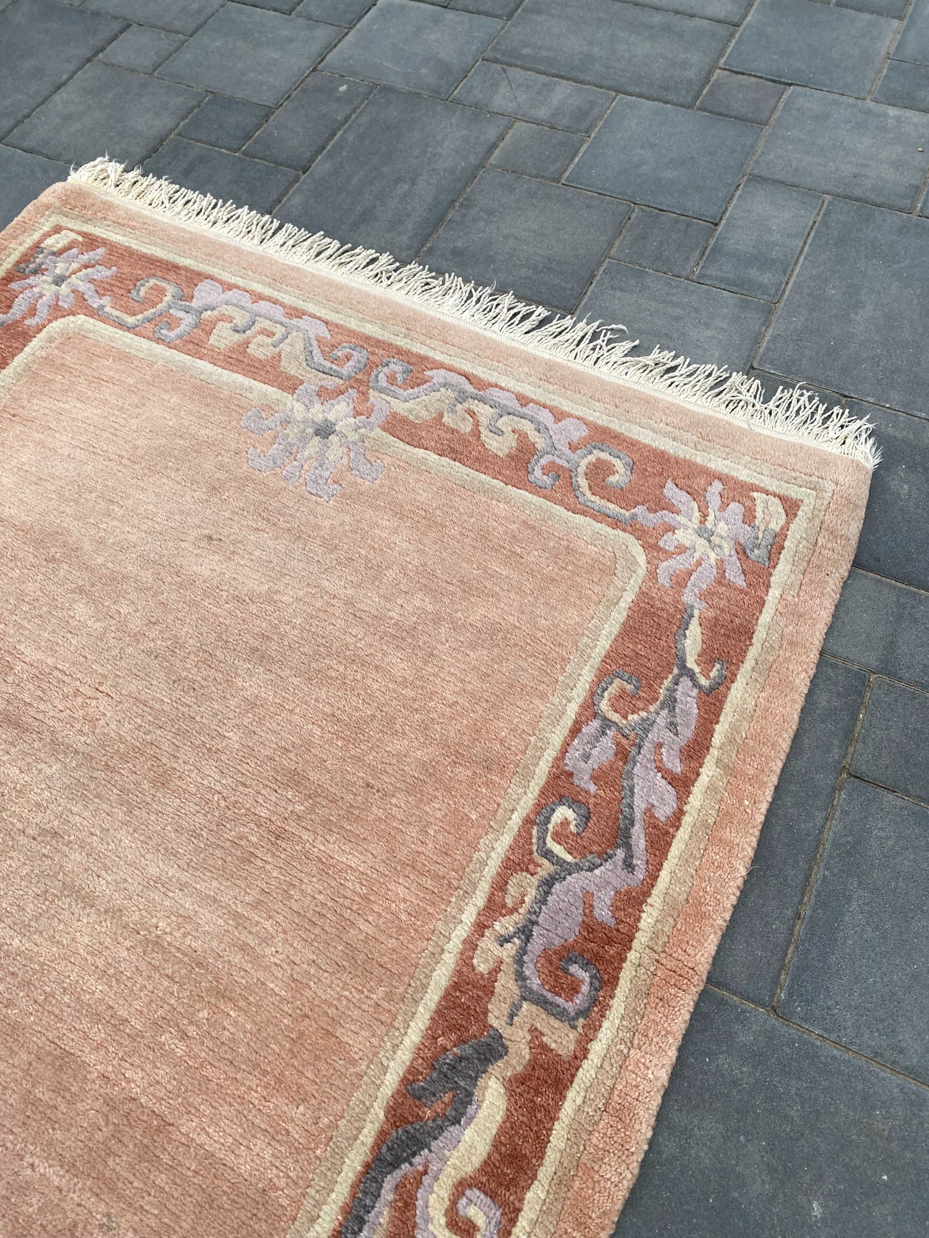 Nepalski Chodnik Ręcznie Tkany Wełniany 372x102