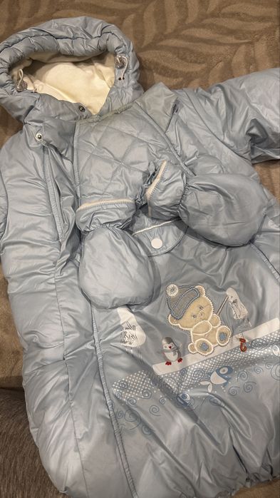 Кокон зимовий 62р Зимовий комбінезон для новонароджених