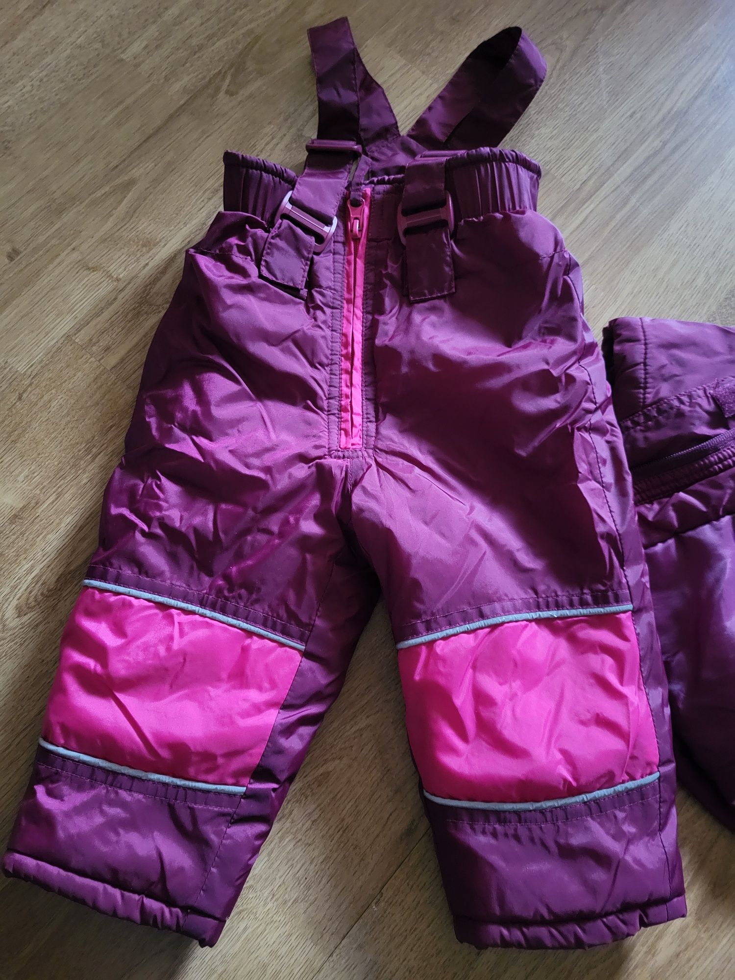 Kombinezon narciarski dwuczęściowy kurtka spodnie 80