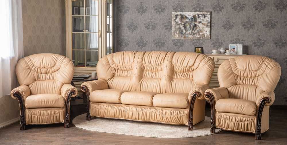 Мякий диван з кріслами К'янті класичного стилю для вітальні