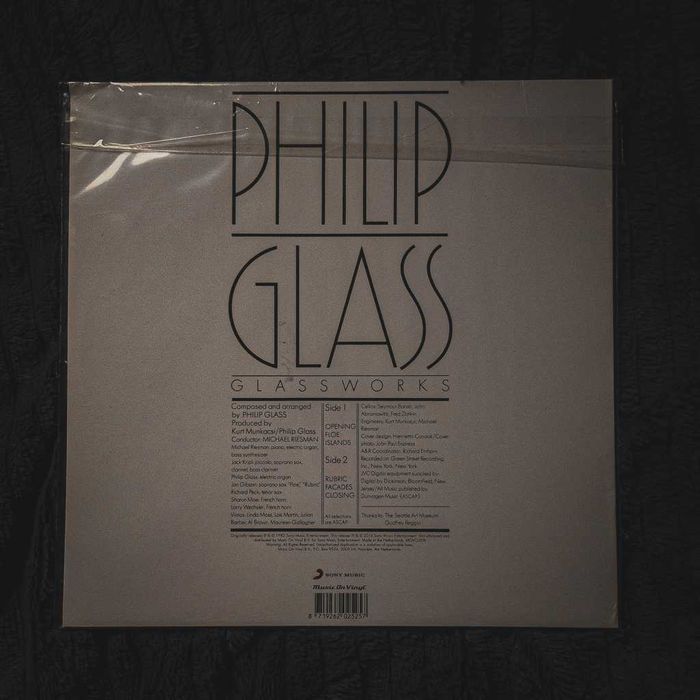 Philip Glass – Glassworks (Limited Edition, Clear Vinyl 180 g]