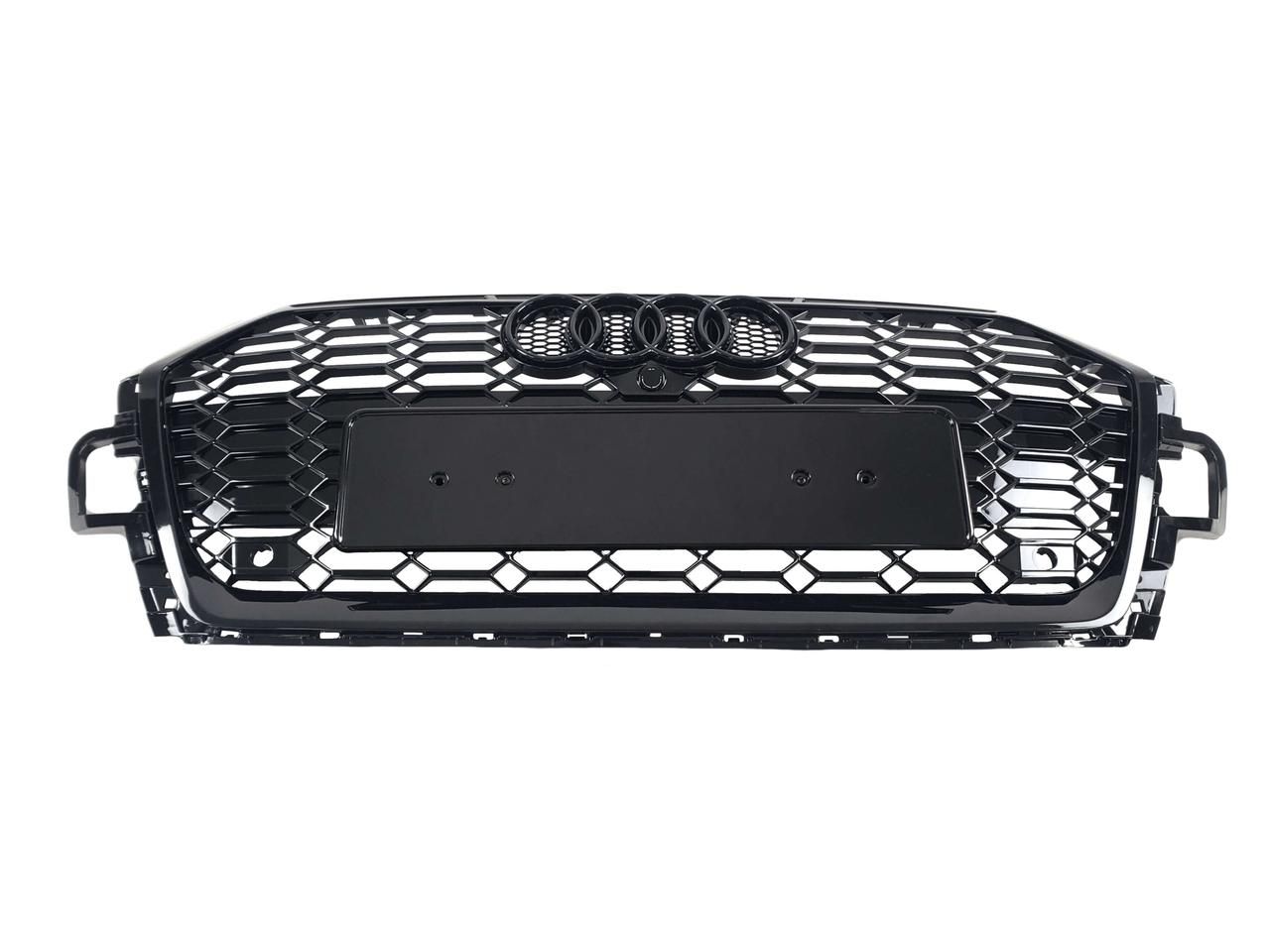 Решетка радиатора на Audi A5 B9 2021-2023 а ( стиль RS5 Full Black )