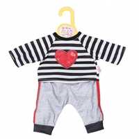 Dolly Moda - Striped Joggingsuit Heart 43cm, Zapf