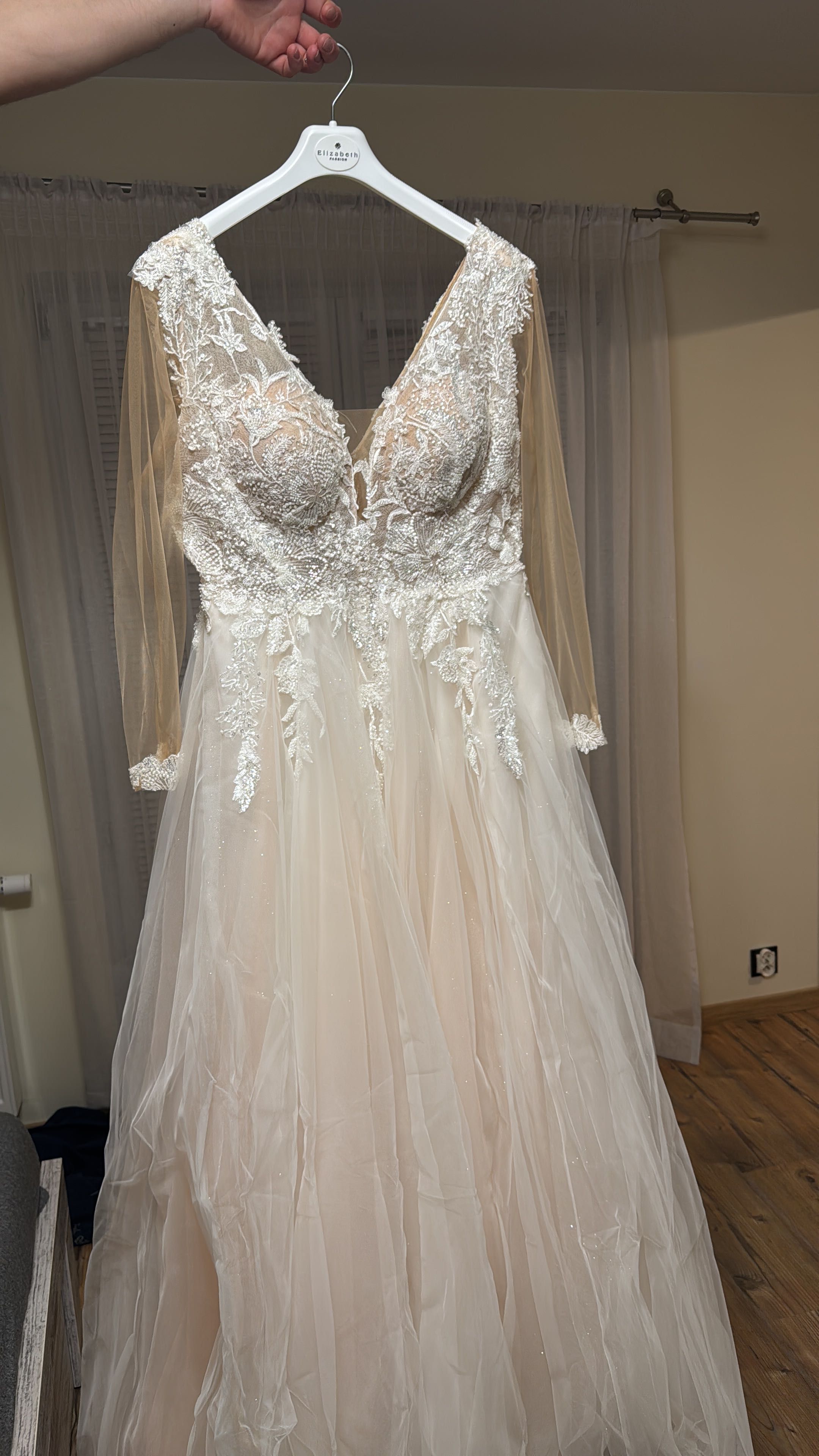 suknia ślubna plus size rozmiar 46/48