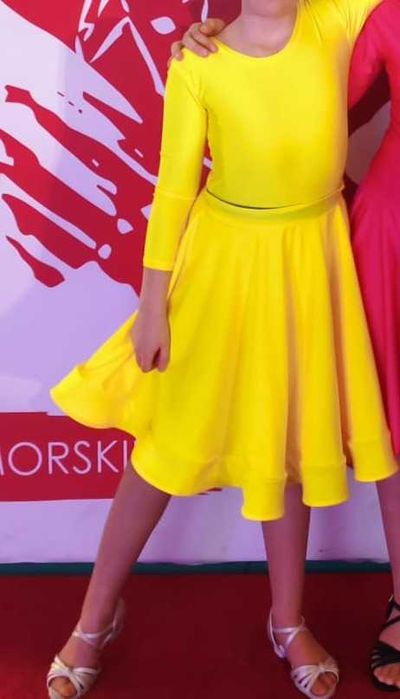 Sukienka  turniej tańca towarzyskiego 140 cm - 152 cm