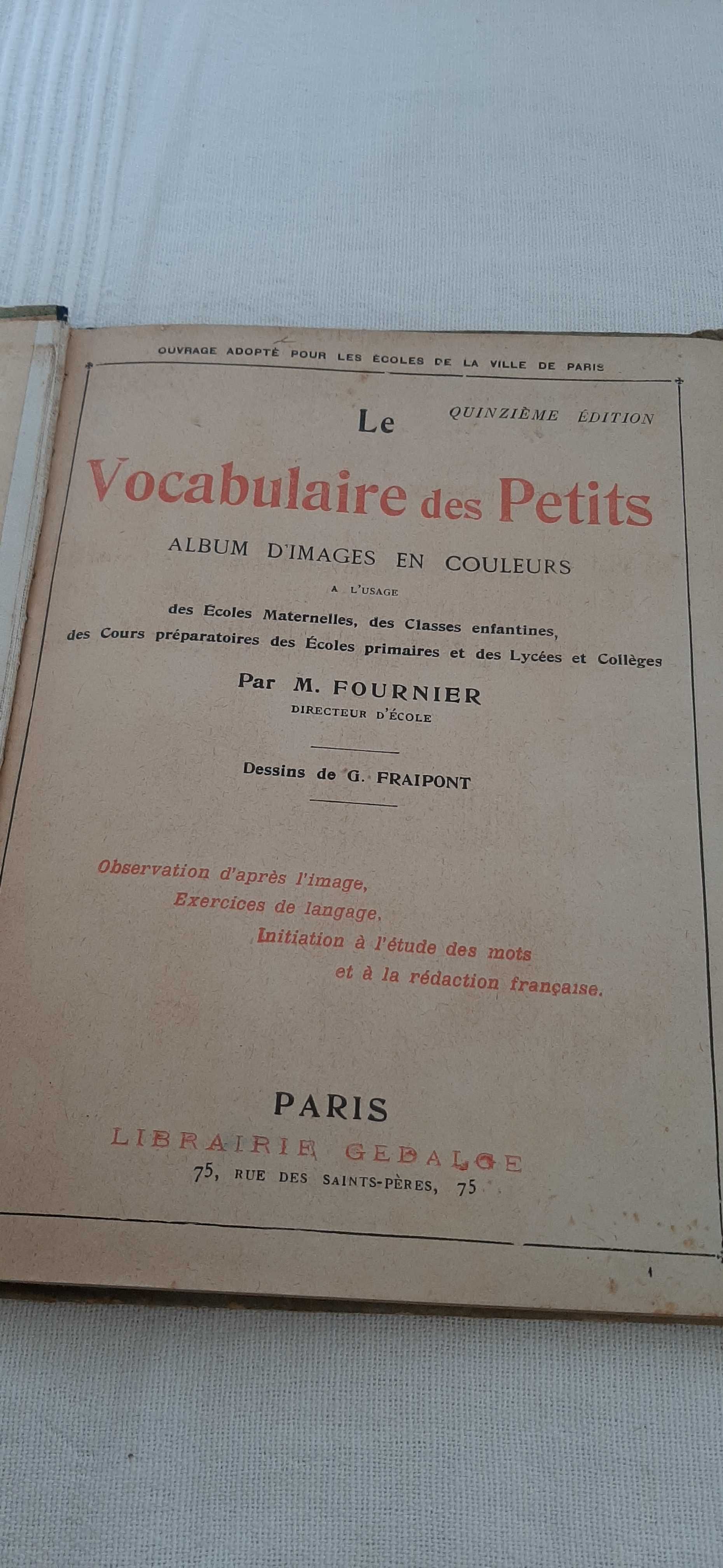 Le Vocabulaire des Petits - M. Fournier