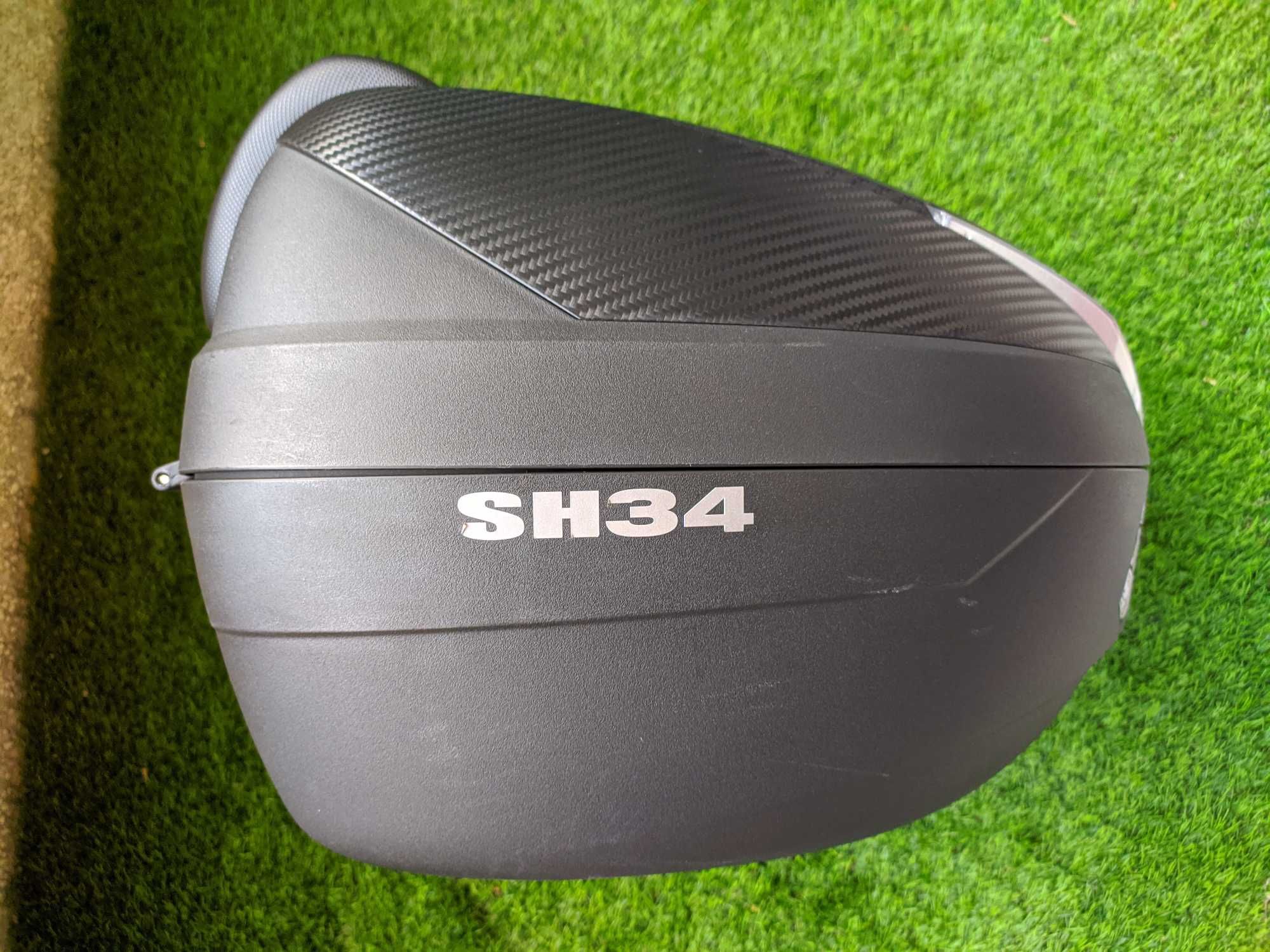 Baú de Moto SHAD SH34 com Forro Personalizado - Quase Novo