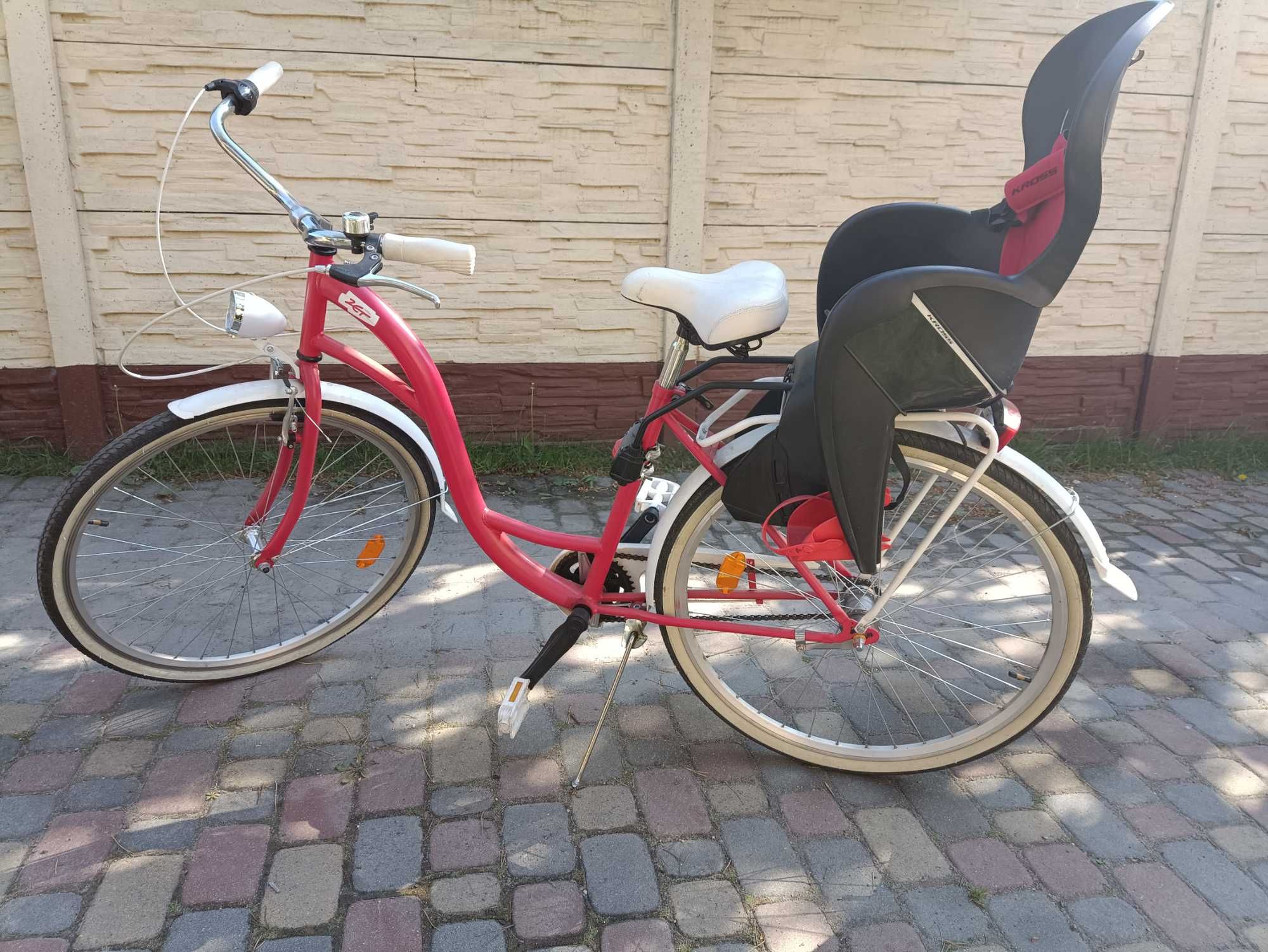 Nowy rower miejski zapakowany taki jak na zdjęciu 28 cali czerwony.