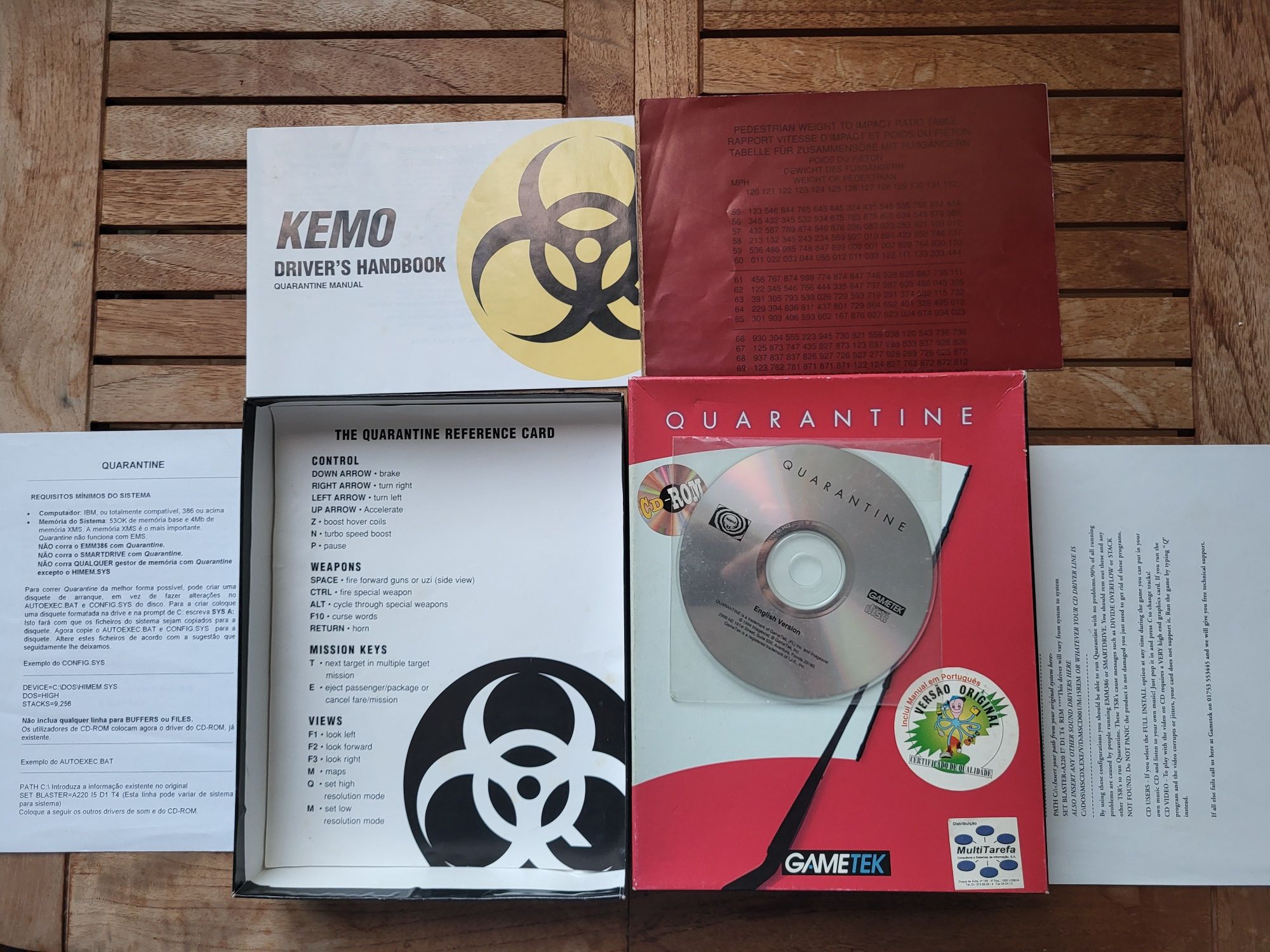 JOGO PC Big Box Quarantine (1994) - Raro - Completo