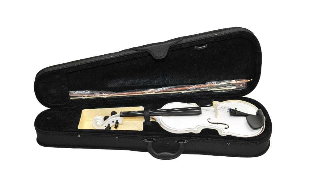 skrzypce z futerałem Prima Soloist Metalic White 4/4-1/8