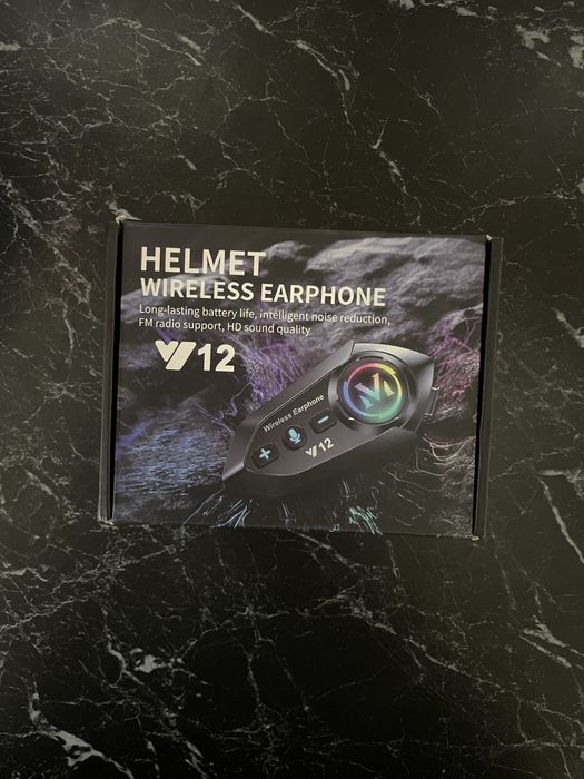 Мотогарнітура y12. Гарнітура на шолом. Мото навушники