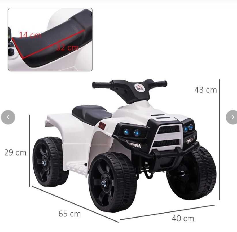 HOMCOM elektryczny quad dla dzieci ATV