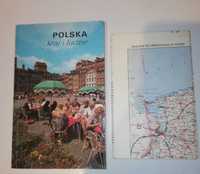 Polska Kraj i Ludzie - PRL 1978 r. książka-przewodnik z mapą