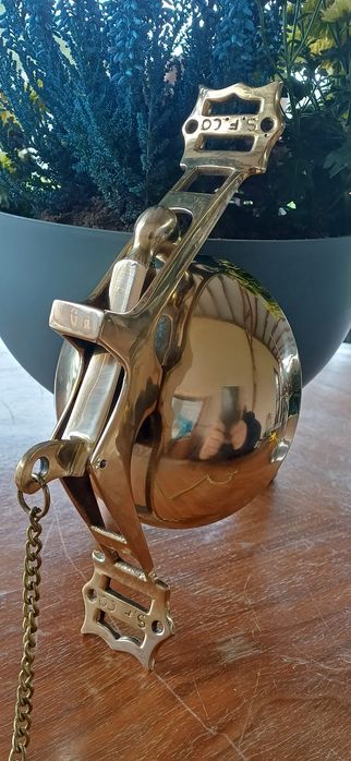 Vintage dzwonek ścienny mosiądz S.F.Co. lata 80-90