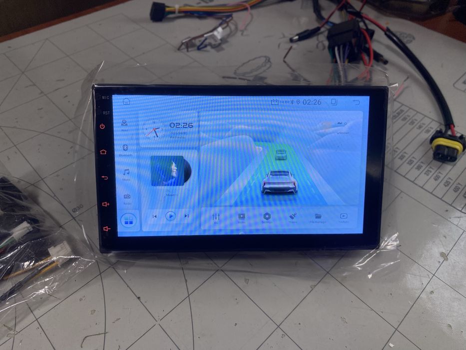 Магнитола 2 Дин USB, Bluetooth, Aux