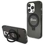 Etui Guess Ring Stand Script Glitter MagSafe na iPhone 14 Pro Max - cz