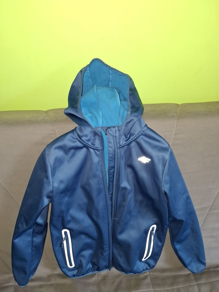 Kurtka Softshell 4F rozm.146 niebieska